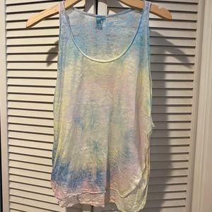 LF shear tie dyed tank (small)